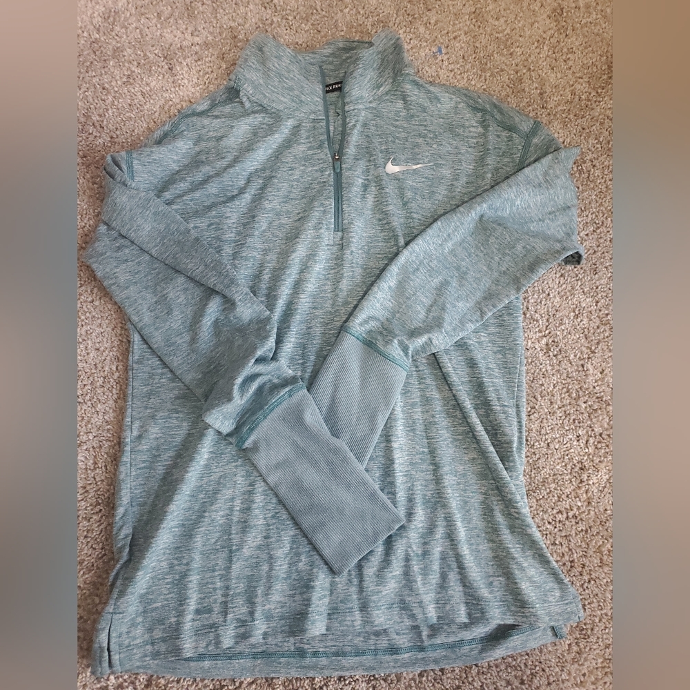 Nike Womens quarter zip pullover teal